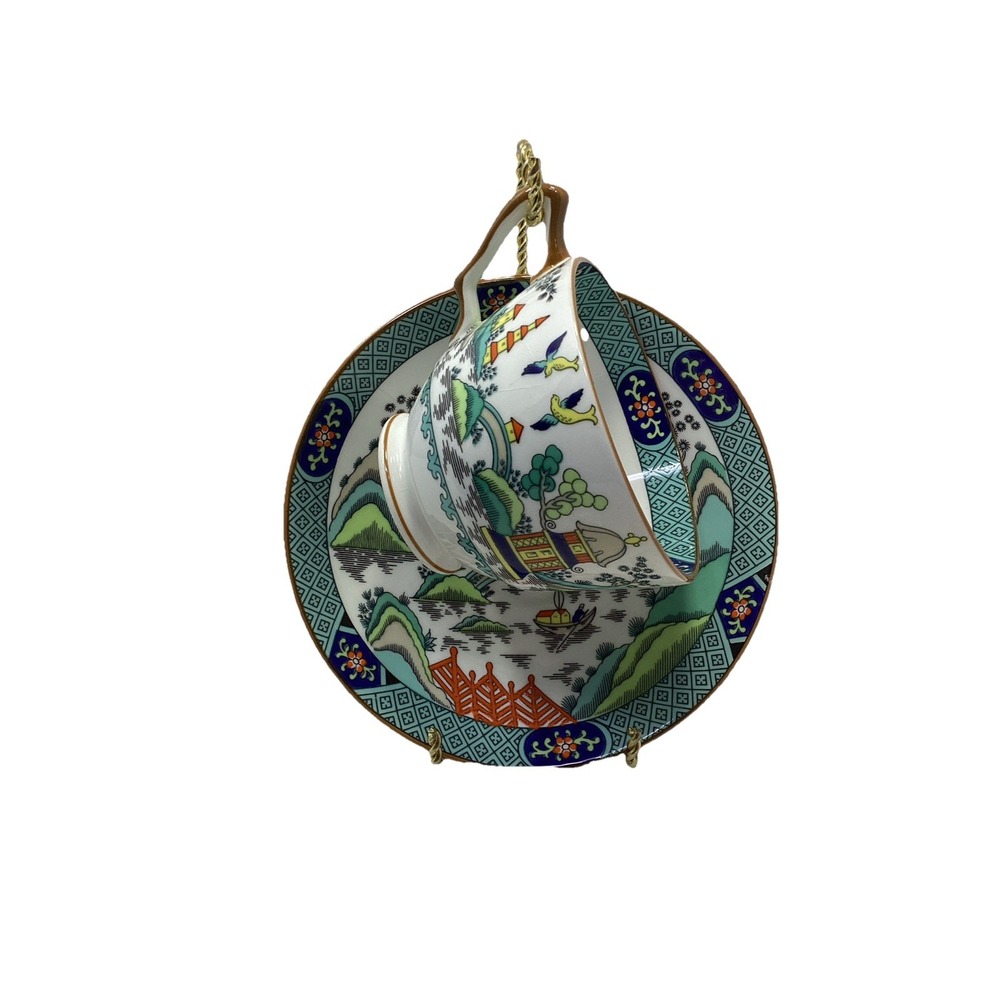 Coalport Chinese Willow Cup and Saucer Set England